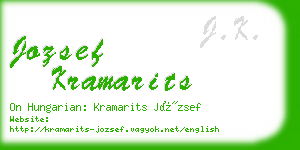 jozsef kramarits business card